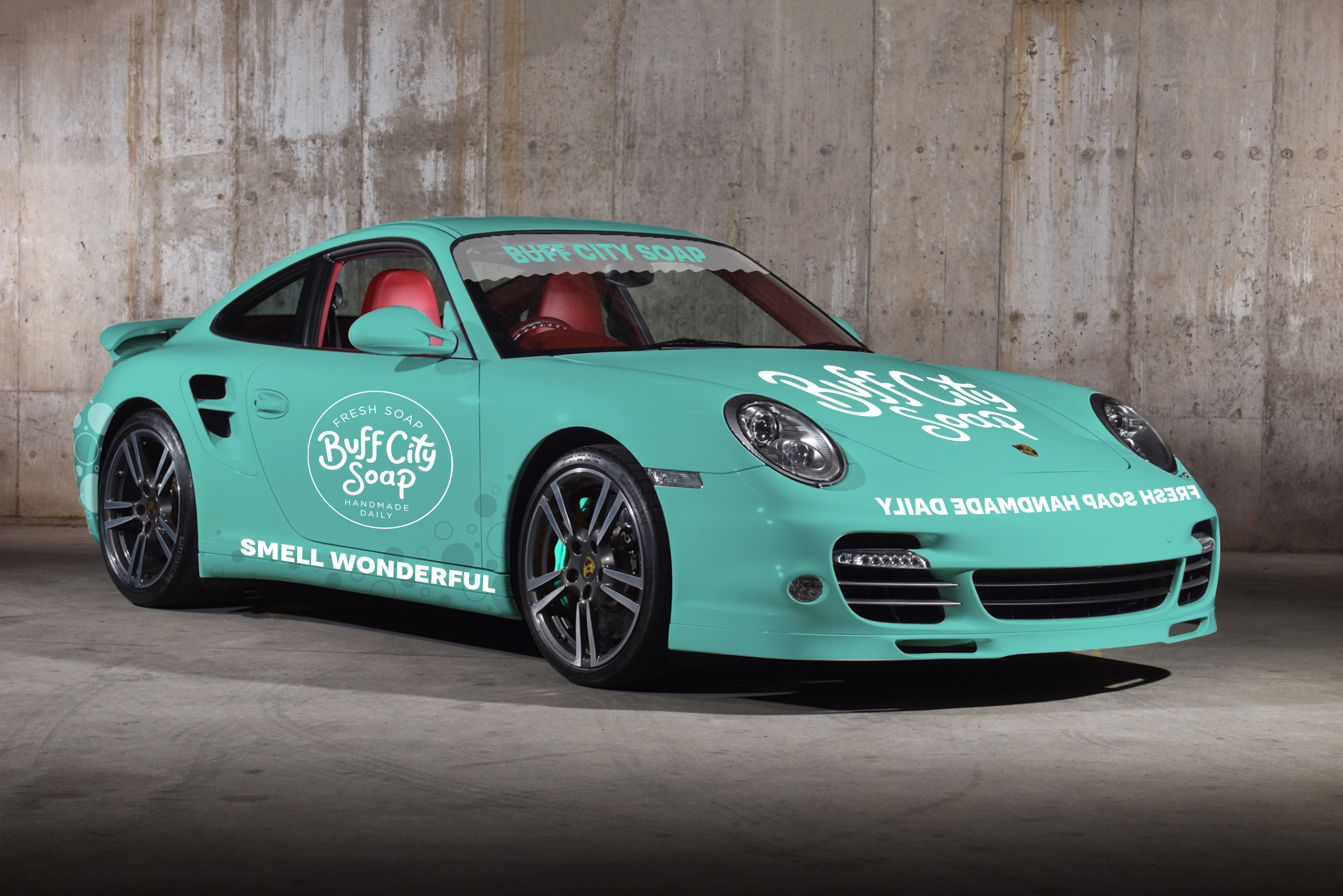 Buff City Soap Porsche wrap