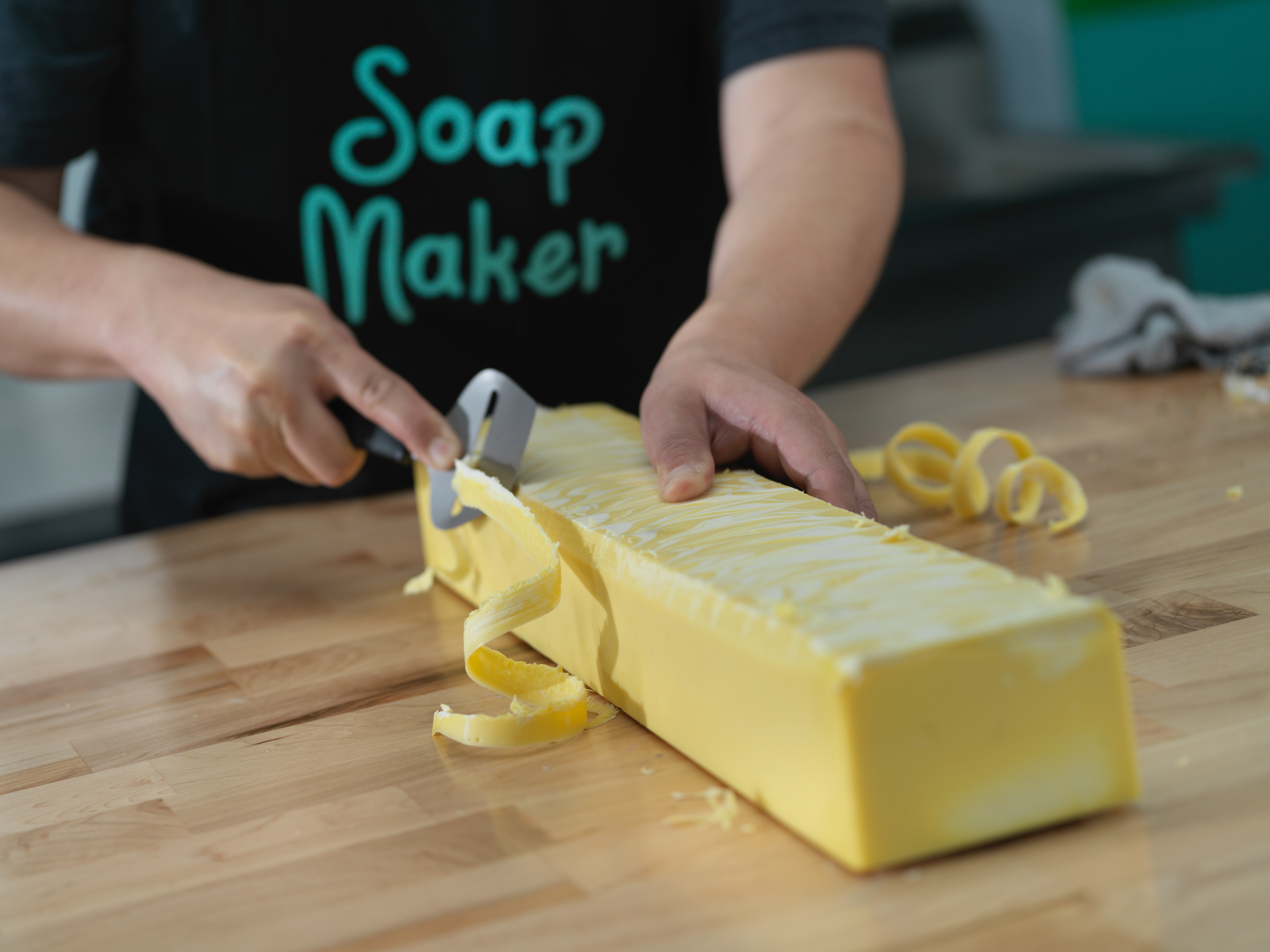 Good Morning Sunshine soap cutting