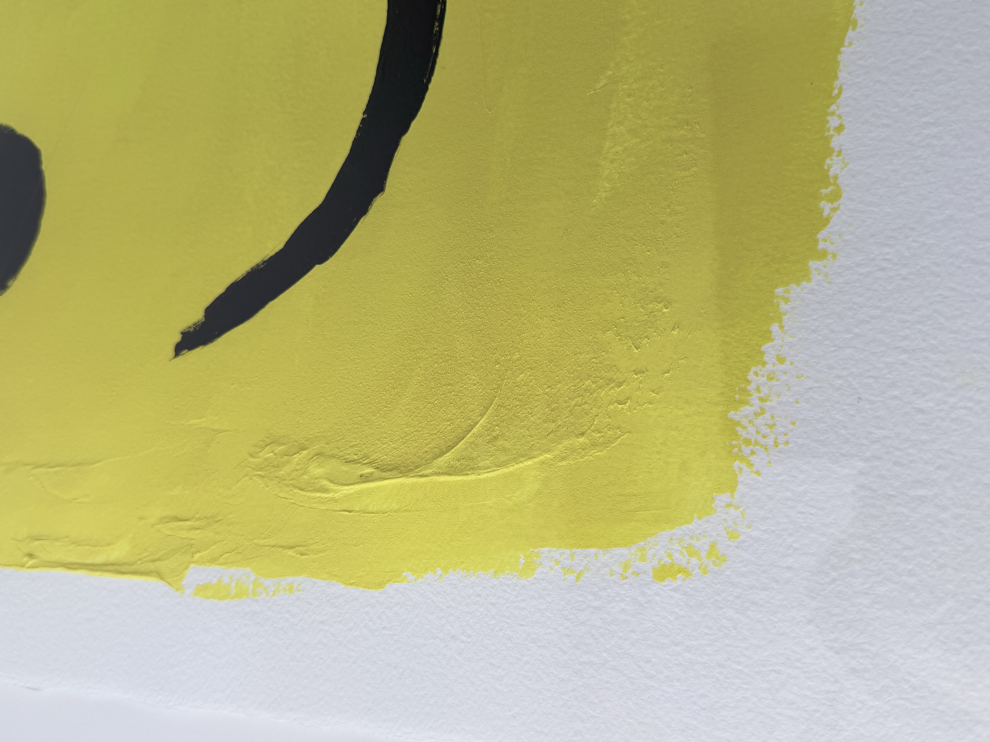 Lego head — brushstroke detail