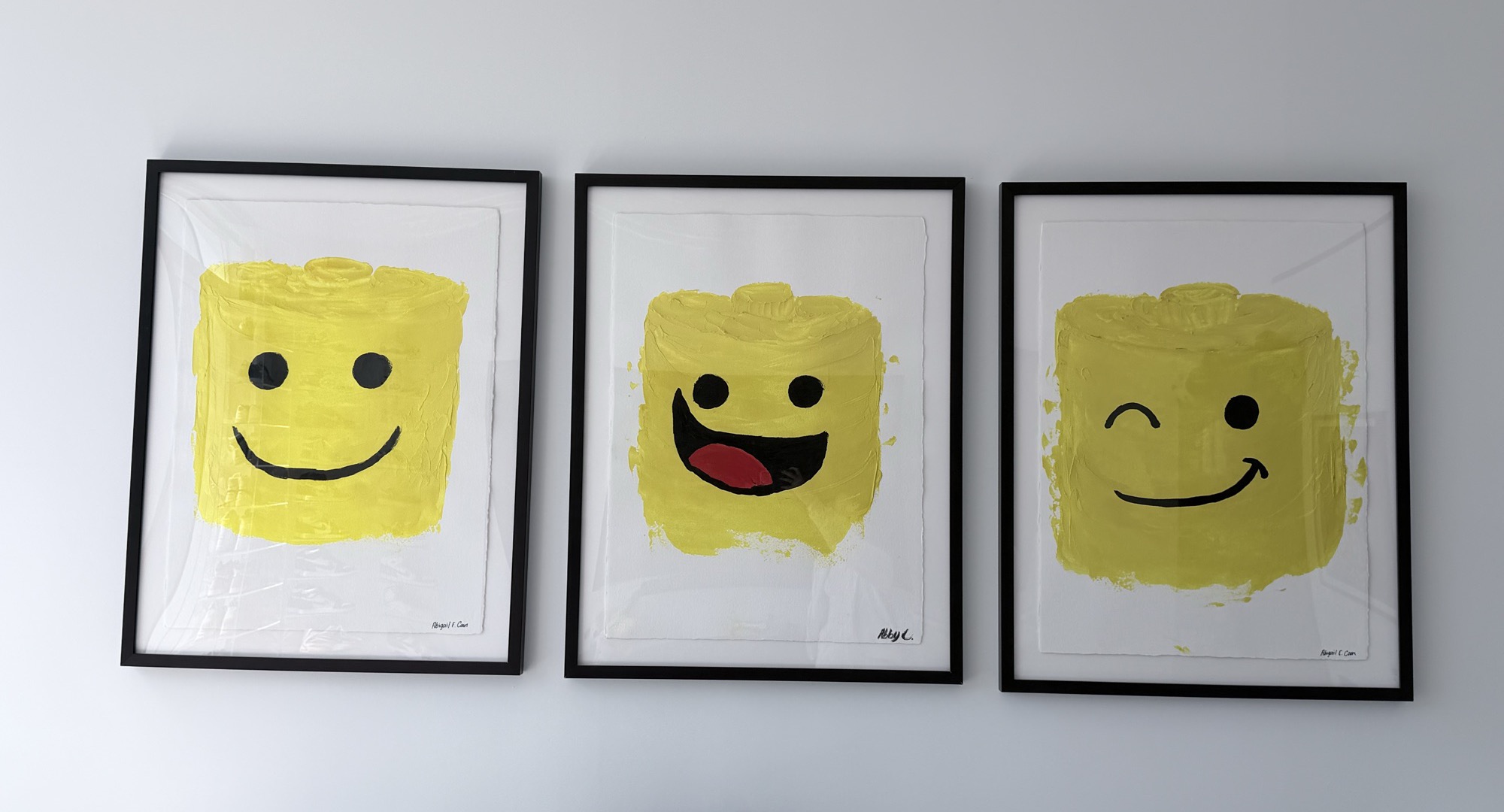 Lego Heads — triptych