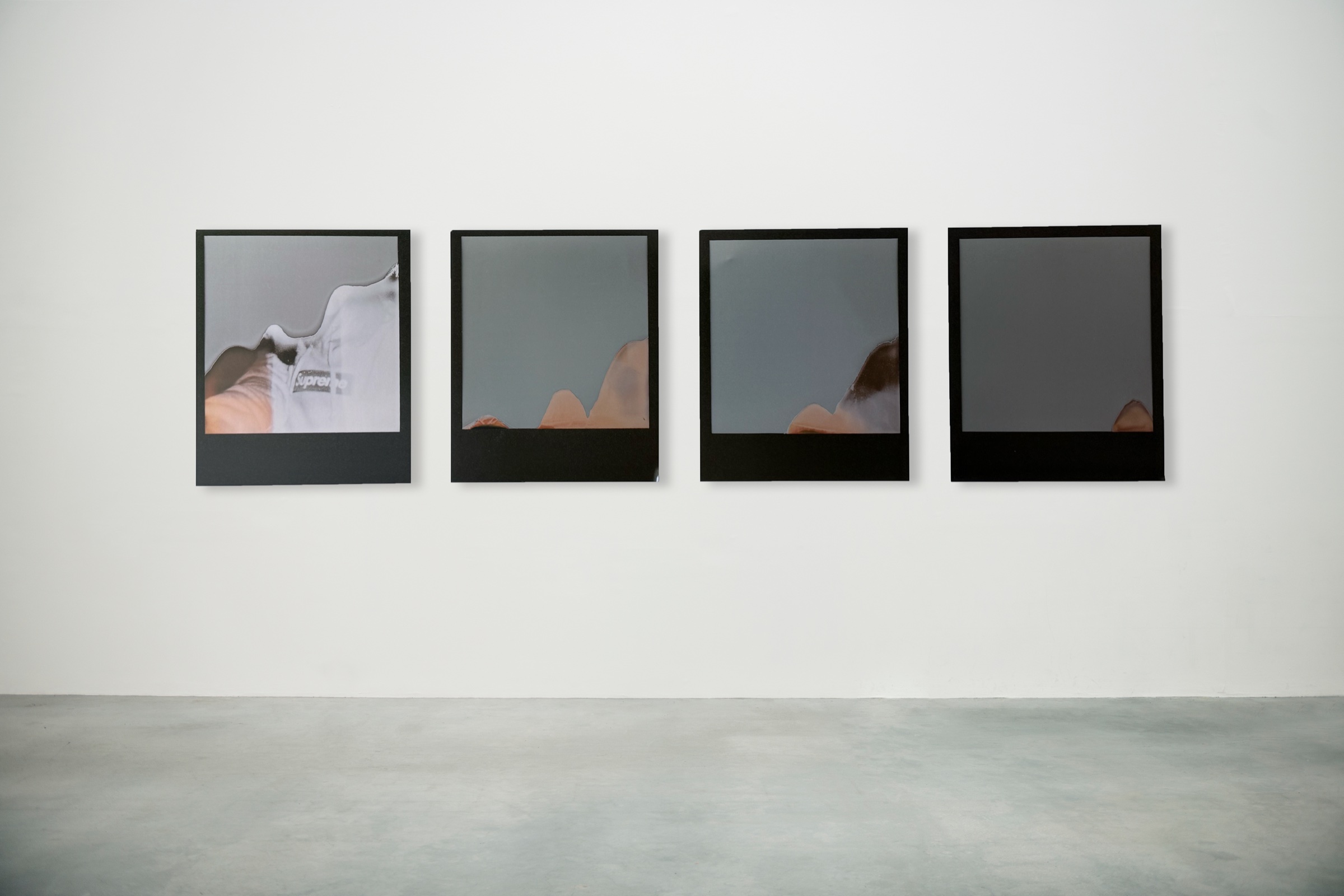 Permanent Polaroids — gallery install