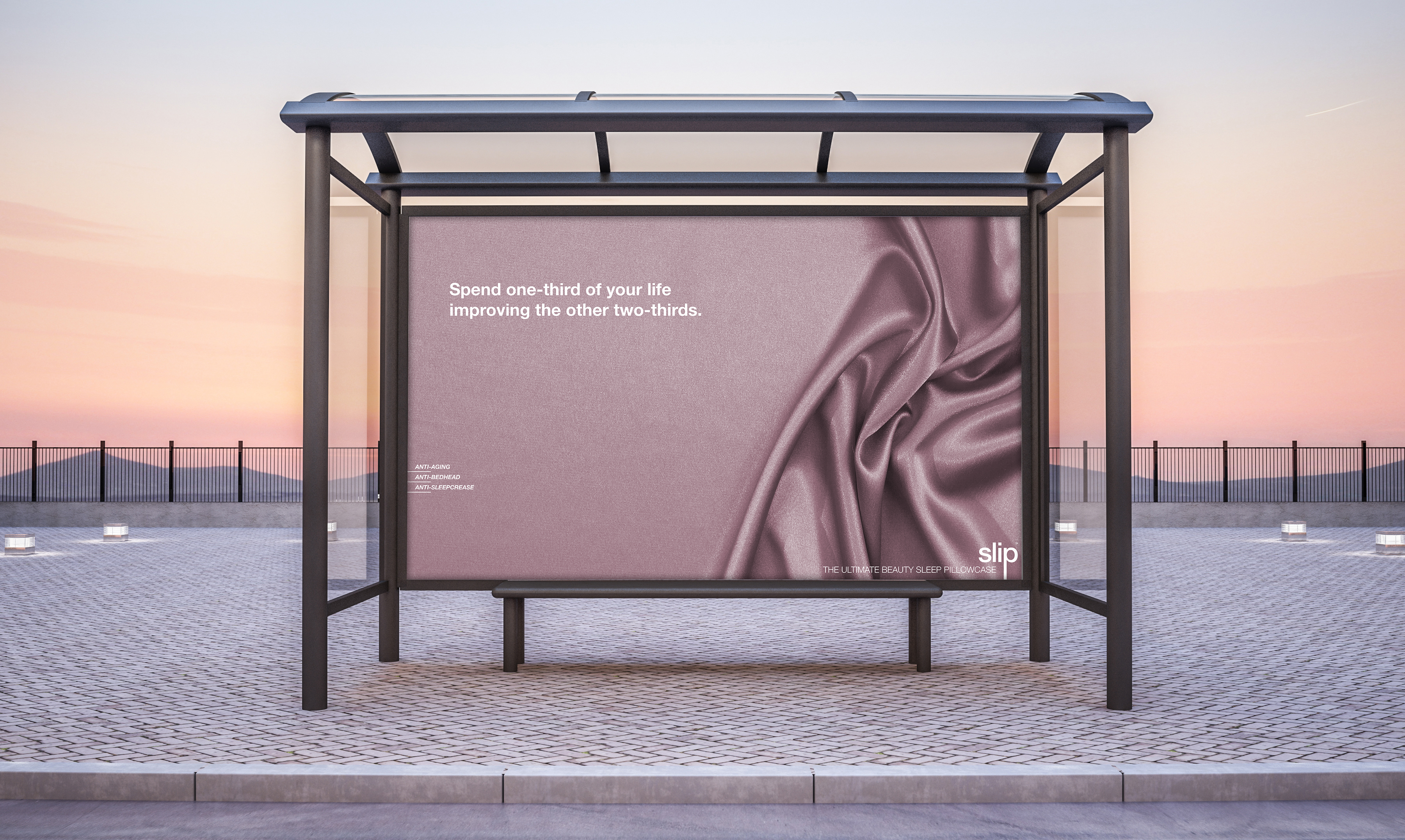 Slip billboard — Spend one-third of your life improving the other two-thirds.