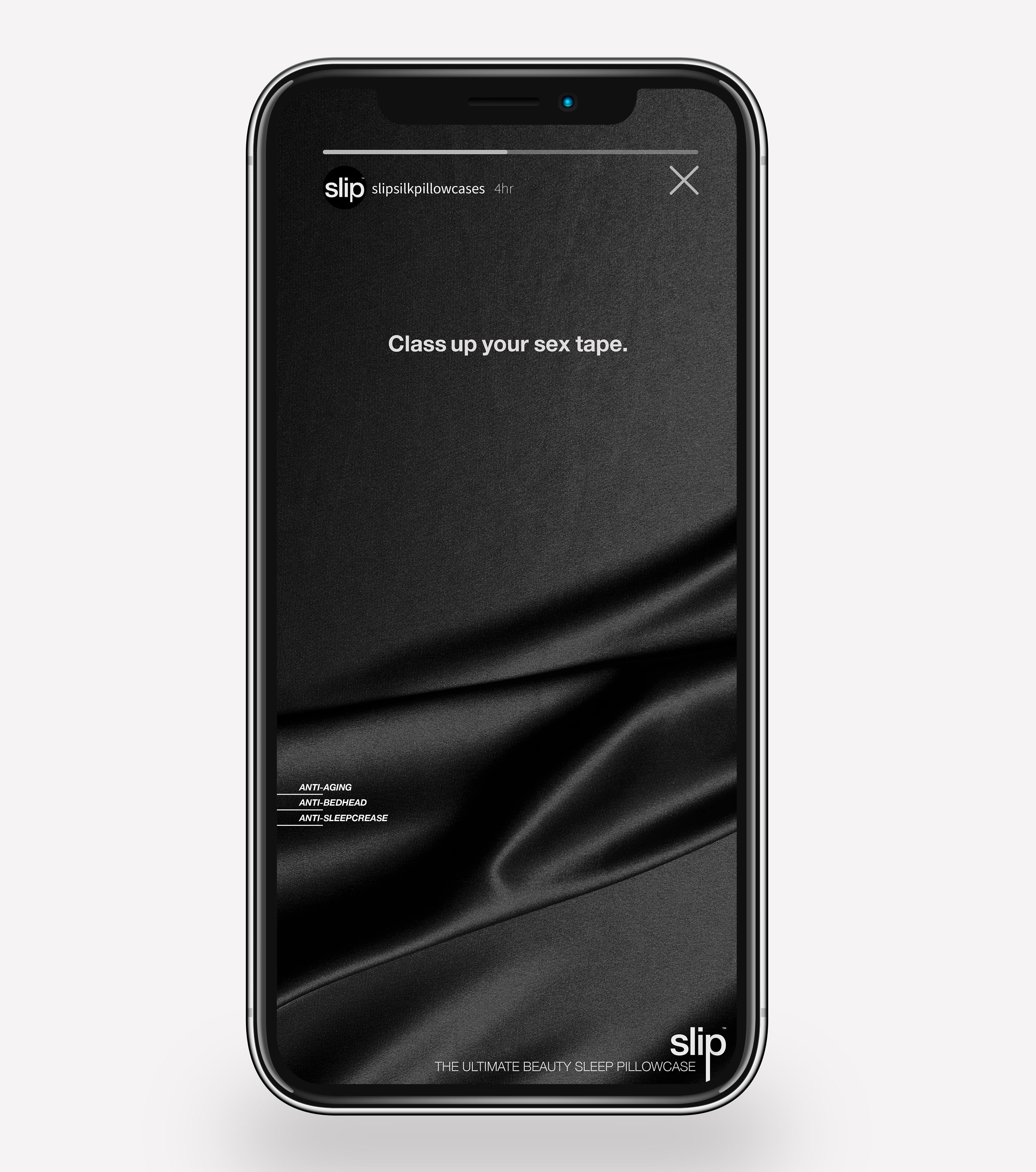 Slip Instagram story — Class up your sex tape.